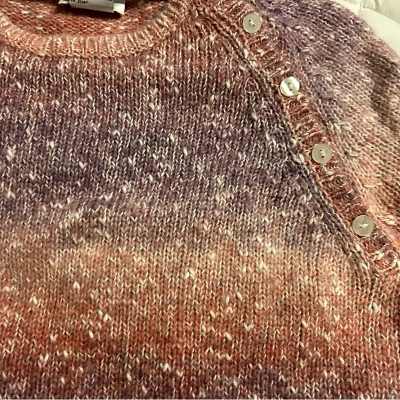 Talbots vintage Winter/Christmas Sweater, size XL, shades of pink and white. - Picture 7 of 12